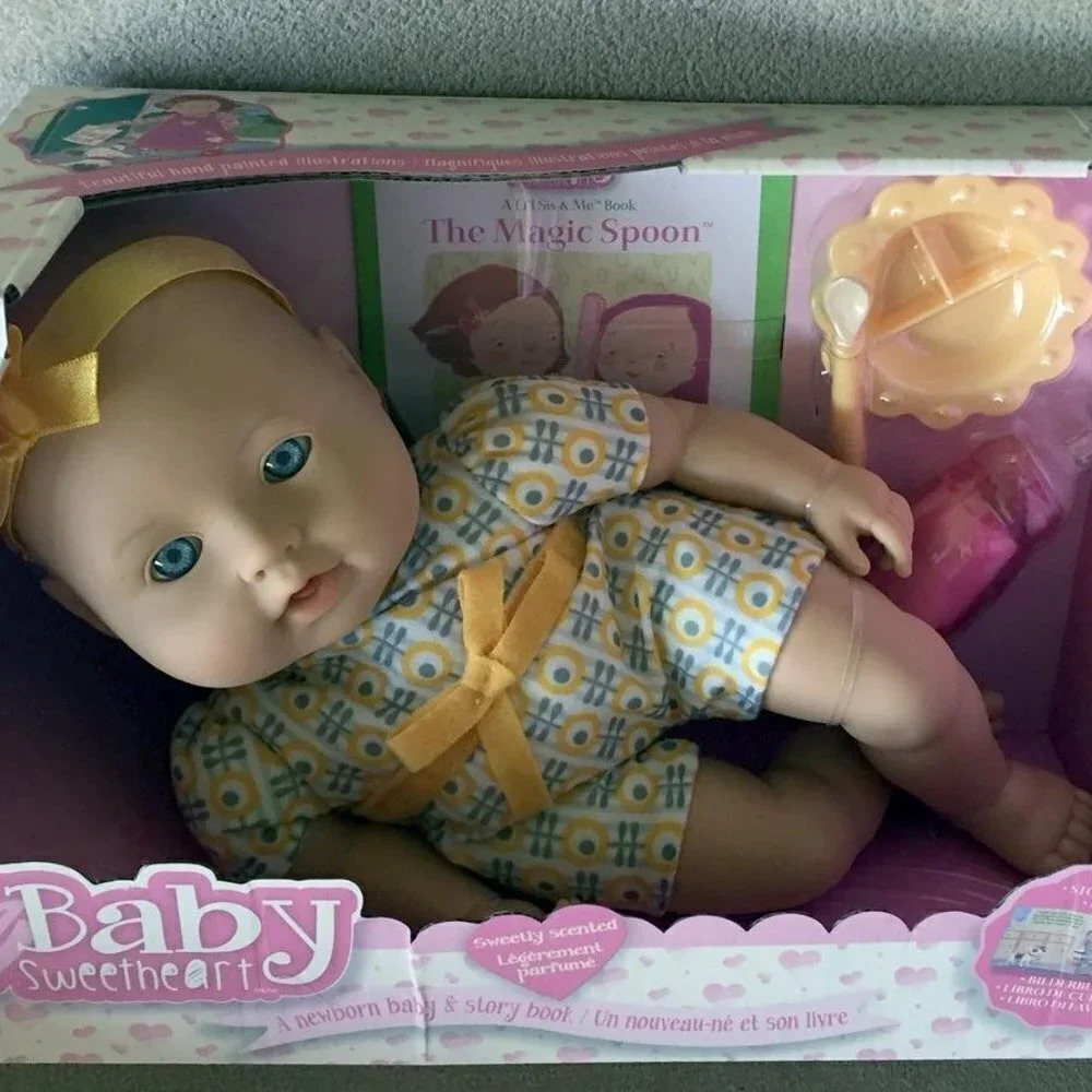 Baby Sweetheart by Battat  - Feeding Time 12-inch Soft-Body Newborn Baby Doll - Picture 8 of 8